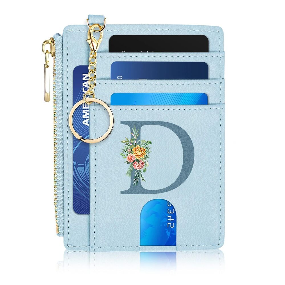 1342 Slim Minimalist Wallet, RFID Blocking Credit Card Holder PU Leather